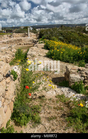 The archeological museum at Pegeia, Agios Georgious at the southern end of the Akemas peninsula, Paphos district, Cyprus Stock Photo