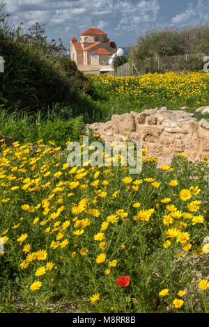 The archeological museum at Pegeia, Agios Georgious at the southern end of the Akemas peninsula, Paphos district, Cyprus Stock Photo