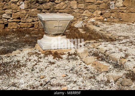 The archeological museum at Pegeia, Agios Georgious at the southern end of the Akemas peninsula, Paphos district, Cyprus Stock Photo