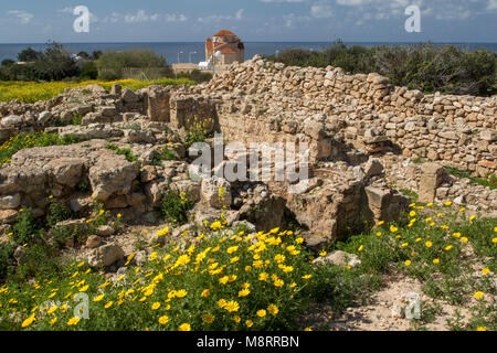 The archeological museum at Pegeia, Agios Georgious at the southern end of the Akemas peninsula, Paphos district, Cyprus Stock Photo