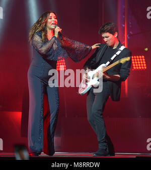 Myriam Hernandez performing live in concert at James L Knight Center  Featuring: Myriam Hernandez Where: Miami, Florida, United States When: 15 Feb 2018 Credit: JLN Photography/WENN.com Stock Photo