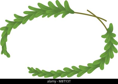 Glory wreath icon, isometric style Stock Vector