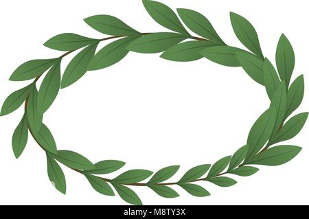 Heraldic wreath icon, isometric style Stock Vector