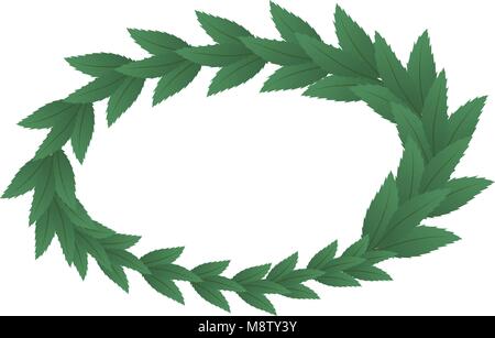 Triumph wreath icon, isometric style Stock Vector
