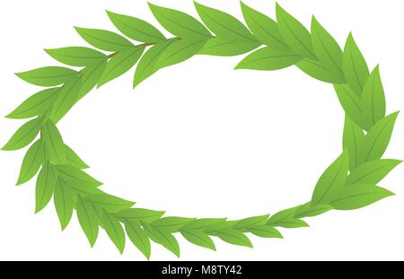Plant wreath icon, isometric style Stock Vector