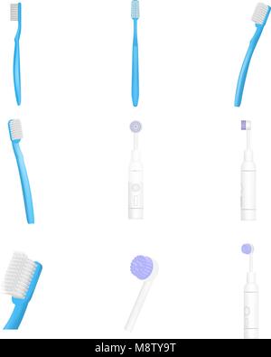 Electric toothbrush 3D isolated realistic vector illustration with ...