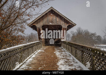 Guelph Covered Bridge Stock Photo