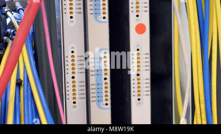 CMTS cards used by isps in networking industry Stock Photo