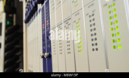 CMTS cards used by isps in networking industry Stock Photo