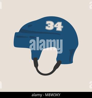 Classic blue Hockey Helmet Stock Vector Image & Art - Alamy