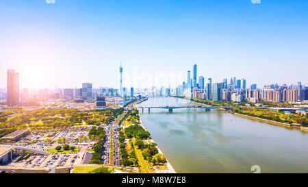 Urban scenery of Guangzhou, Guangdong Stock Photo