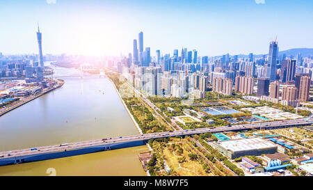 Urban scenery of Guangzhou, Guangdong Stock Photo