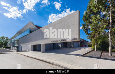 Canberra, Australia - March 12, 2018: National Portrait Gallery Entrance