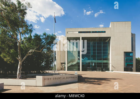 Canberra, Australia - March 12, 2018:  High Court of Australia building