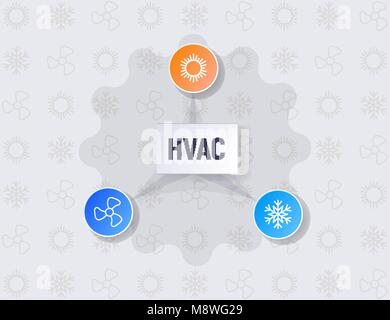 HVAC infographics. Stock Vector