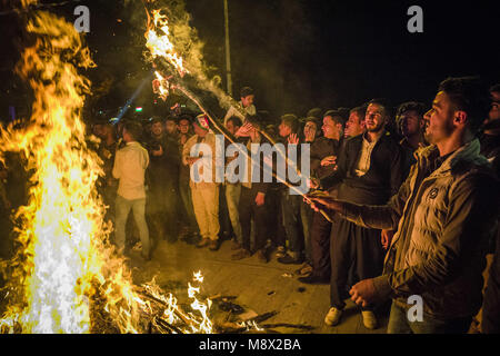 Akre, Nineveh Governorate, Iraq. 20th Mar, 2018. People from all over Kurdistan are celebrating the Kurdish New Year called ''Newroz' Credit: Berci Feher/ZUMA Wire/Alamy Live News Stock Photo