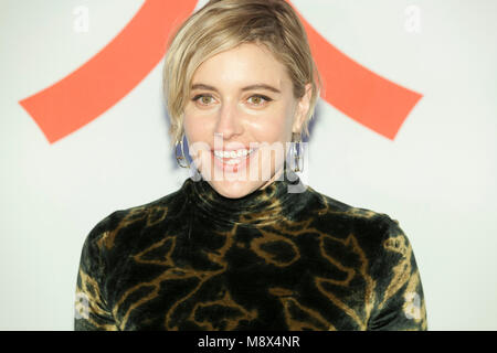 New York, NY - March 20, 2018: Greta Gerwig attends Isle of Dogs New York special screening at Metropolitan museum Credit: lev radin/Alamy Live News Stock Photo