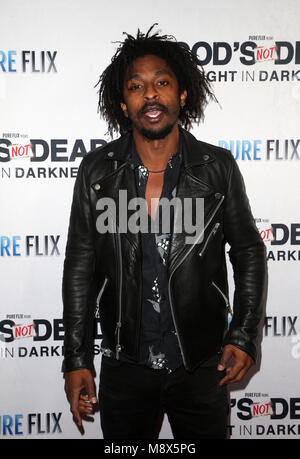 Hollywood, Ca. 20th Mar, 2018. Shwayze, at the 'God's Not Dead: A Light in Darkness' premiere at American Cinematheque's Egyptian Theatre on March 20, 2018 in Hollywood, California. Credit: Faye Sadou/Media Punch/Alamy Live News Stock Photo