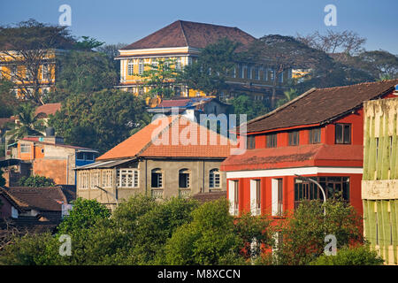 City View to Fontainhas and Altinho Panjim Goa India Stock Photo