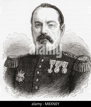 François Achille Bazaine, 1811 – 1888.  Officer of the French army and Marshal of France.  From Ward and Lock's Illustrated History of the World, published c.1882. Stock Photo