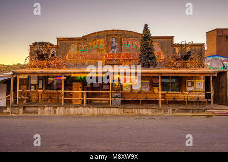 Restaurant in Oatman on the historic Route 66 Stock Photo