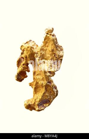 Big nugget of gold from Lapland Stock Photo