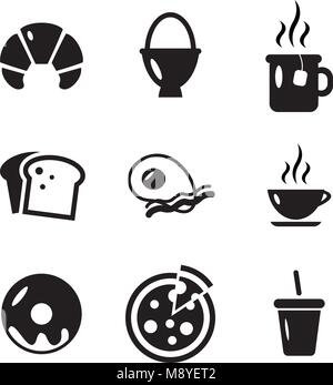 breakfast food icons Stock Vector Image & Art - Alamy