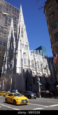 St Patrick’s Cathedral, Fifth Avenue, New York City. Stock Photo