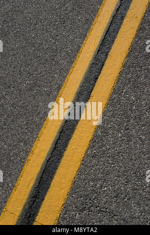 Asphalt Background with diagonal black and yellow warning stripes Stock ...