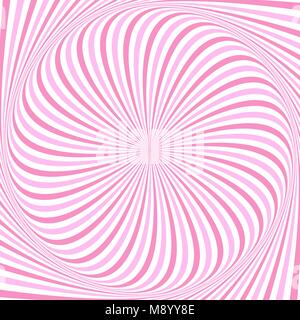 Spiral abstract background from rotating rays Stock Vector