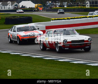 Oliver Bryant, Grahame Bryant, Chevrolet Camaro Z28, Gerry Marshall Trophy, Saloon cars, 76th Members Meeting, England, Goodwood, March 2018, Sussex,  Stock Photo