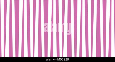 Abstract vertical striped pattern. Pink and white cute baby print. Background for wallpaper, web page, surface textures. Vector illustration, banner,  Stock Vector