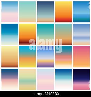 Soft color background. Modern screen vector design for mobile app. Soft color gradients. Stock Vector