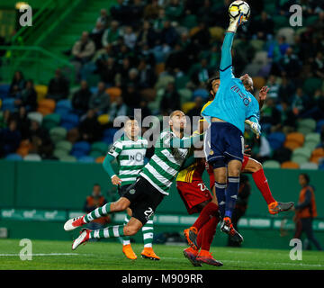 Sporting CP forward Bas Dost during Premier League 2017/18 at Alvalade Stadium in Lisbon on March 16, 2018