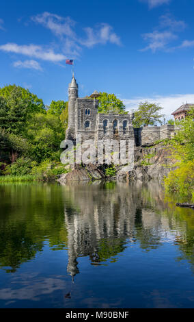 Belvedere Castle in Central Park New York City. Stock Photo