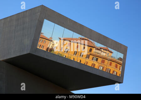 MAXXI, National museum of 21st century Art, Rome. Italy. Stock Photo