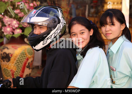 Young Thais in Bangkok, Thailand. Stock Photo