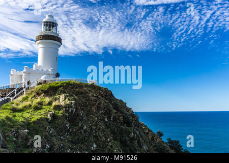 Lighthouse in Byron Bay with Blue Skies, New South Wales, Australia