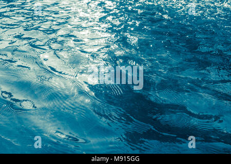 Blue water surface texture background Stock Photo