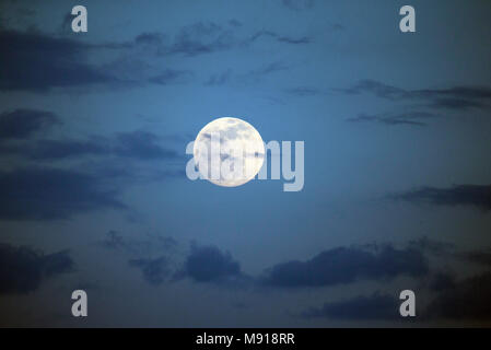 Full moon.  Kenya. Stock Photo