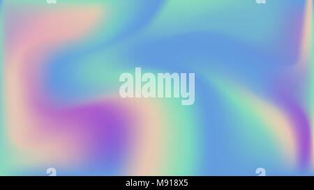 Holographic abstract background cover design template. Color foil wave ...