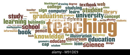 Teacher, word cloud concept on white background Stock Photo: 208443242 ...