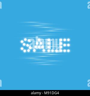 Supper sale Speed icon on the blue background , Stock Vector