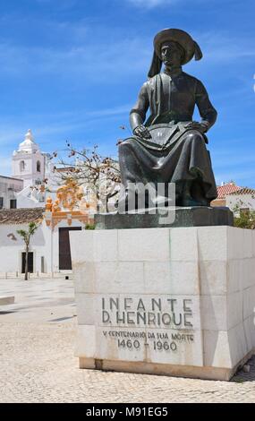 The Memorial to the Portuguese explorer Henry the Navigator on the ...