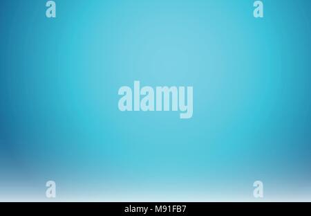 Abstract blurred blue gradient with lighting background. Underwater. Vector illustration Stock Vector