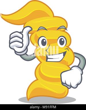 Okay fusilli pasta character cartoon Stock Vector Image & Art - Alamy
