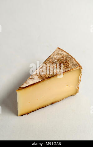 tomme de savoie is cheese from the French of Swiss Alps Stock Photo