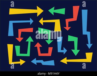 Arrows Flat Design Stock Vector