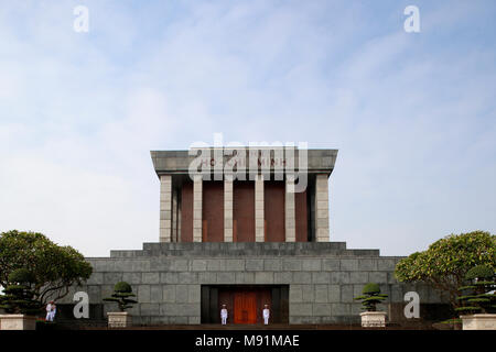 Ho Chi Minh Mausoleum. Ho Chi Minh (1890-1969), founder of Indochinese.  Hanoi. Vietnam. Stock Photo