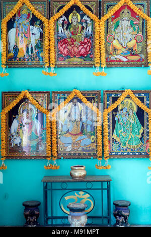 Sri Thenday Yutthapani Temple. Hindu deities.  Ho Chi Minh city. Vietnam. Stock Photo